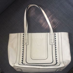 White Fossil Tote